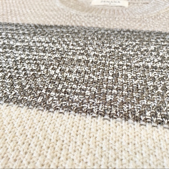 Willow Sweater- Gray Stripe-Balloon Sleeve XL - Picture 8 of 10